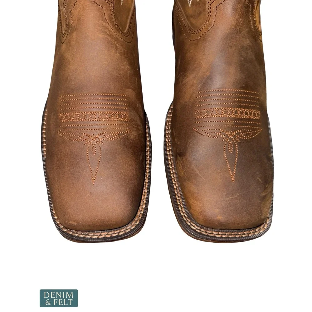 NEW Durango Rebel Brown Square Toe Steel Toe Western Work Boots‎ Size 12D